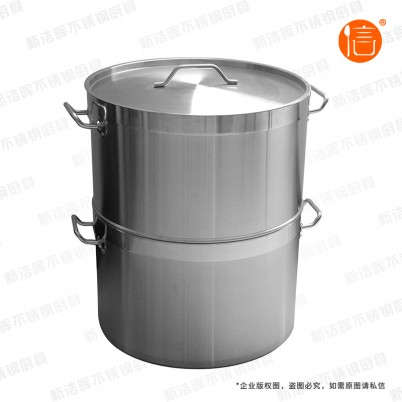 山南不锈钢矮身双层蒸锅