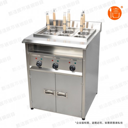 巴中柜式六头电热煮面炉