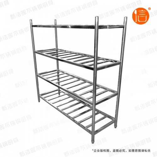 山南不锈钢圆管梯式货架