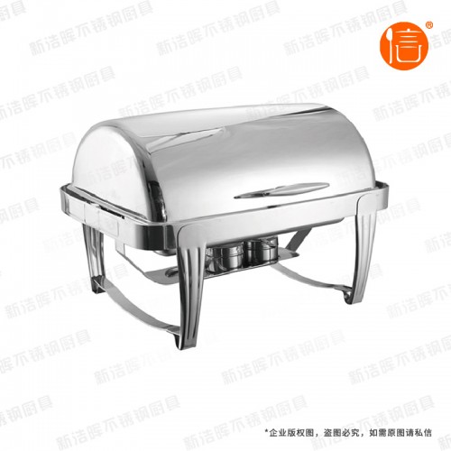 山南全钢新虎牙全翻盖自助餐炉
