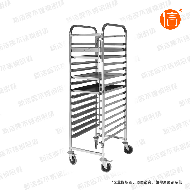 不锈钢单列饼盆车