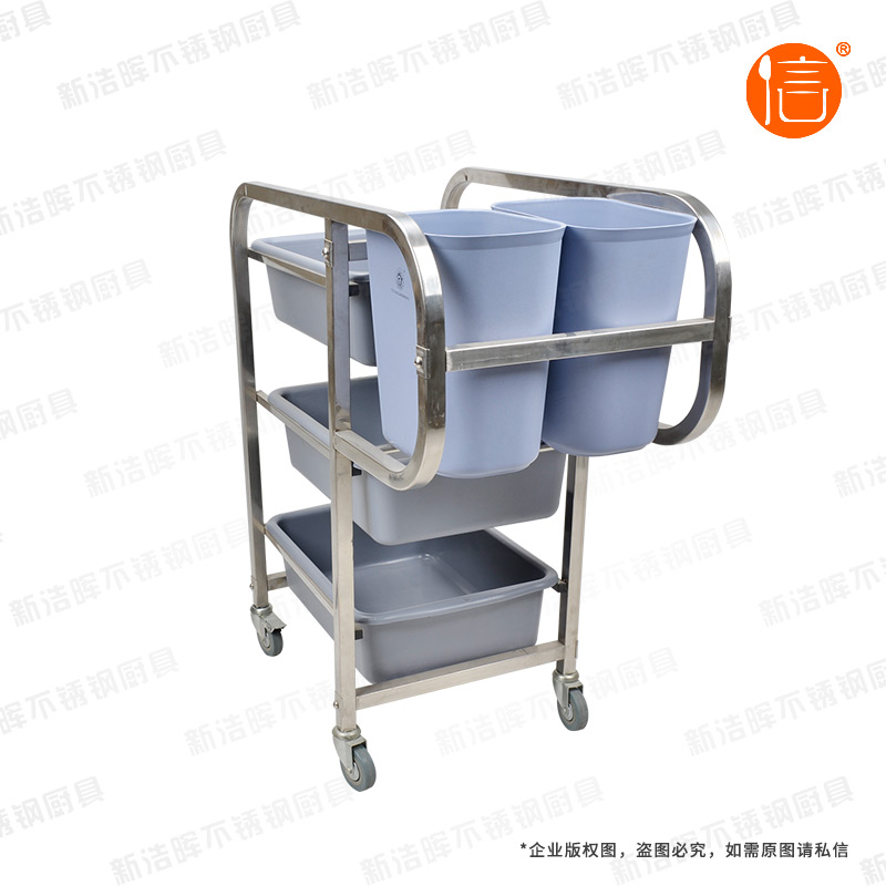 不锈钢方管五斗收集车