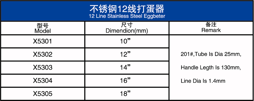 不锈钢12线打蛋器