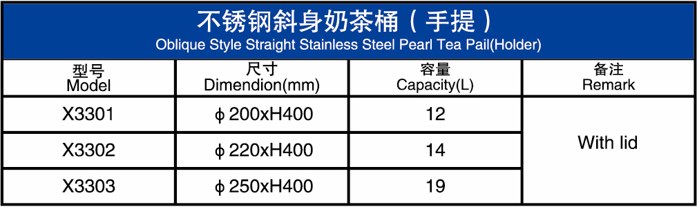 不锈钢手提奶茶桶