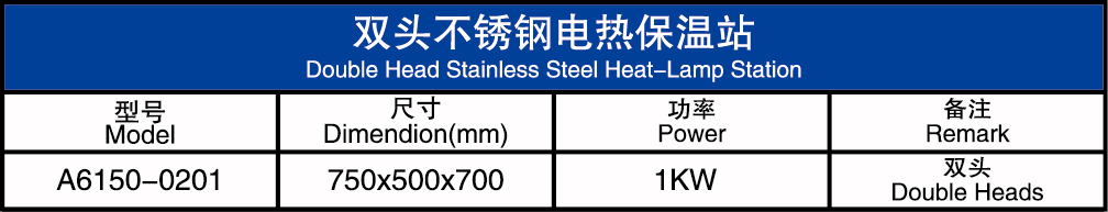 双头不锈钢电热保温站