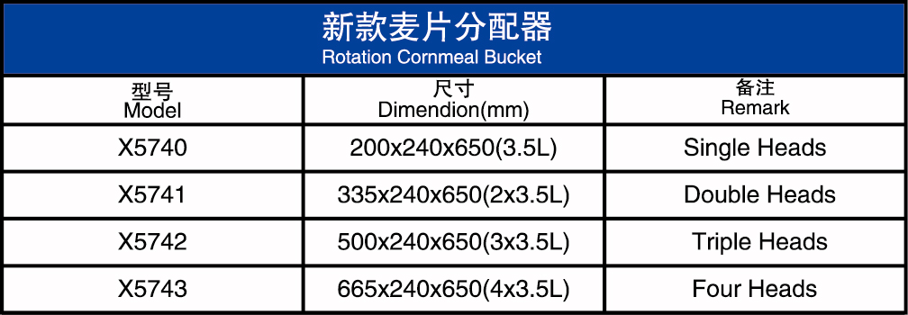 新款麦片分配器
